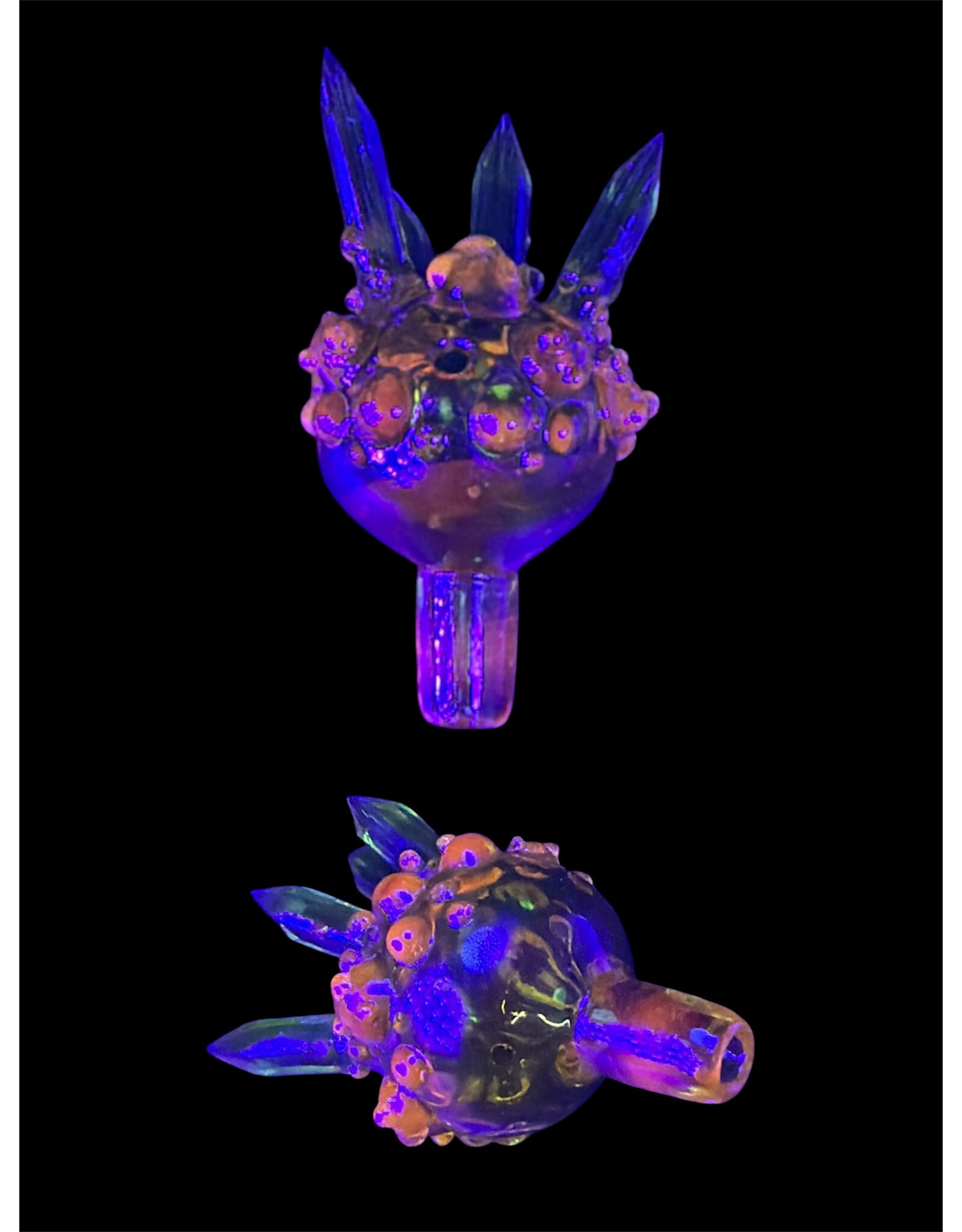 Based Glass Based Glass CFL Terps Crystal Growth Carb Cap