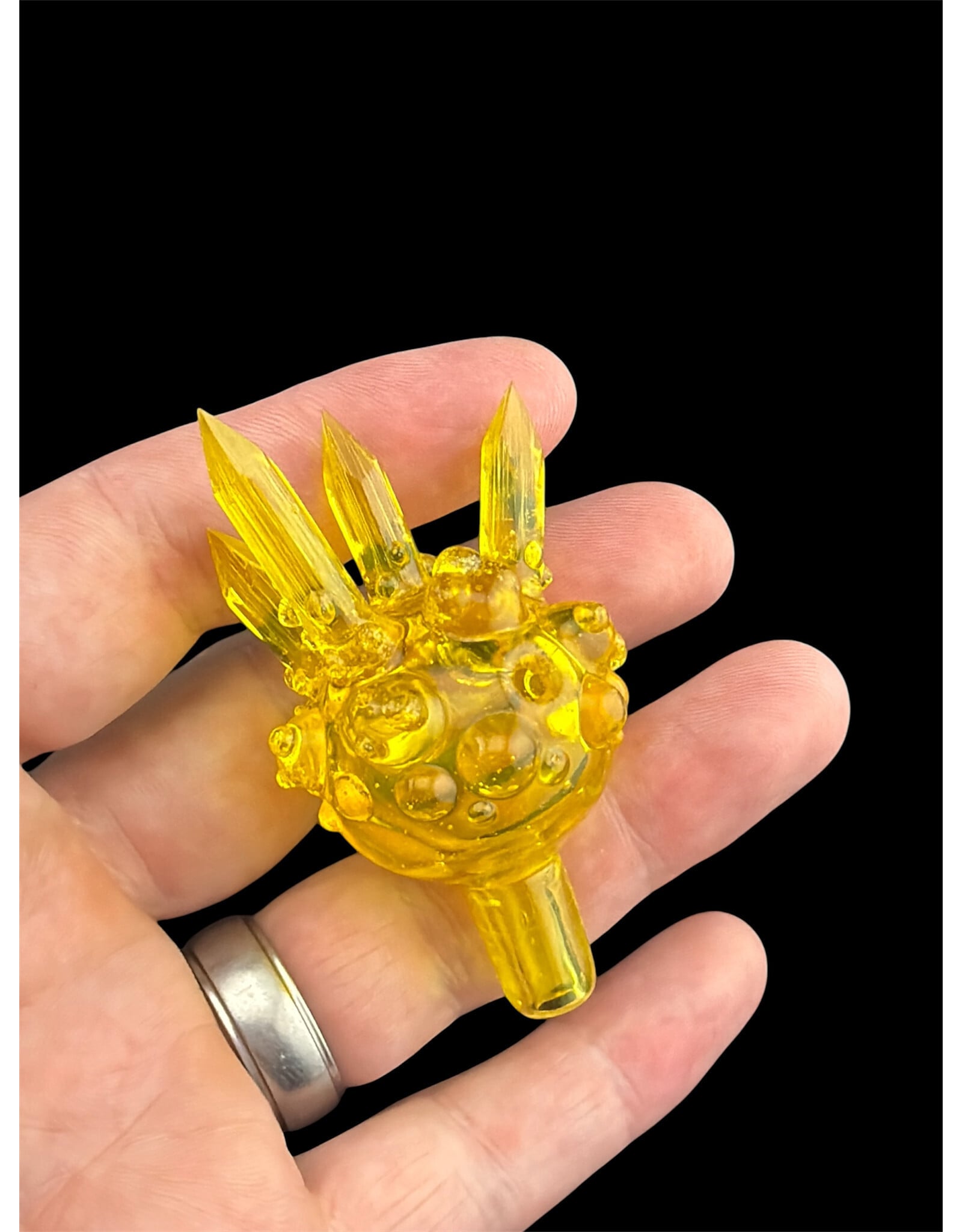 Based Glass Based Glass CFL Terps Crystal Growth Carb Cap