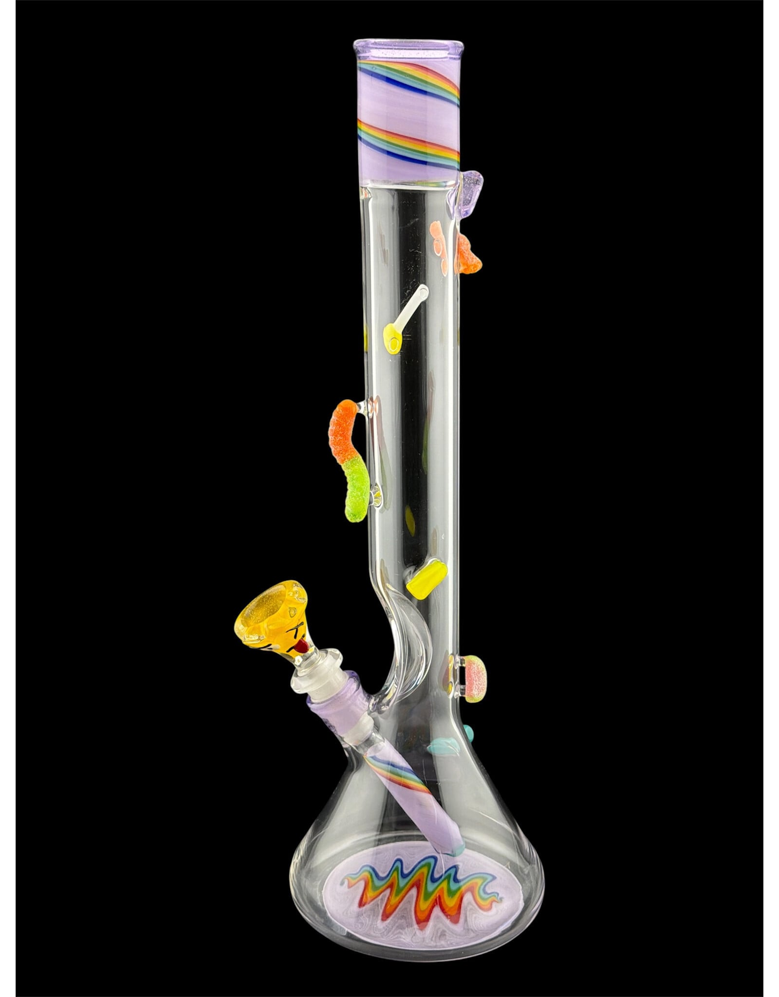 Emperial 1 glass Candy Covered Beaker With Yellow  Bowl