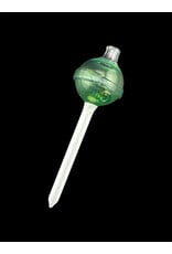 Emperial 1 glass Emperial Yum Fumed Green  Lolipop Bubble Cap hollow w/dabber