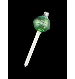 Emperial 1 glass Emperial Yum Fumed Green  Lolipop Bubble Cap hollow w/dabber