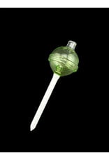 Emperial 1 glass Emperial Yum Light Green  Lolipop Bubble Cap hollow w/dabber