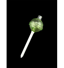 Emperial 1 glass Emperial Yum Light Green  Lolipop Bubble Cap hollow w/dabber