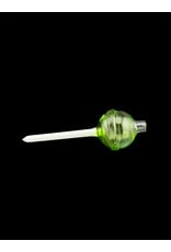 Emperial 1 glass Emperial Yum Light Green  Lolipop Bubble Cap hollow w/dabber