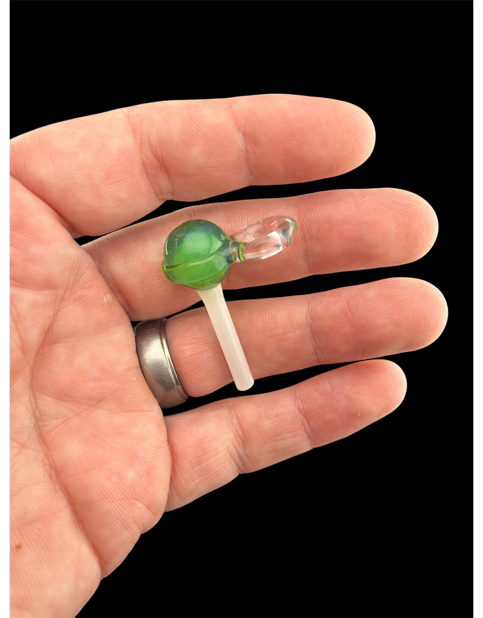 Emperial 1 glass Green Lollipop Pendant
