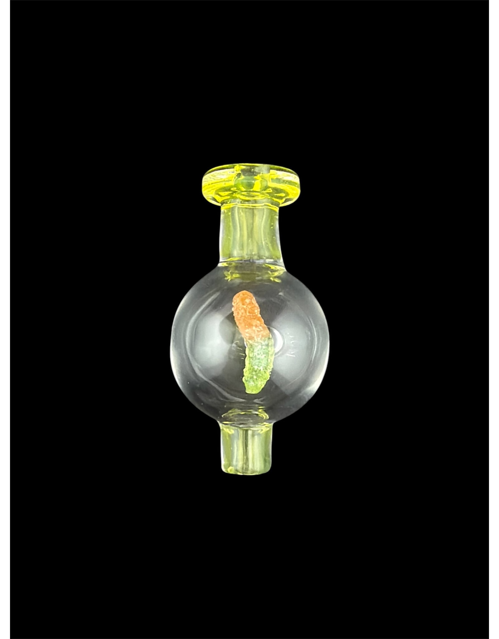 Emperial 1 glass Emperial Bubble Cap w/ Sour Worm inside
