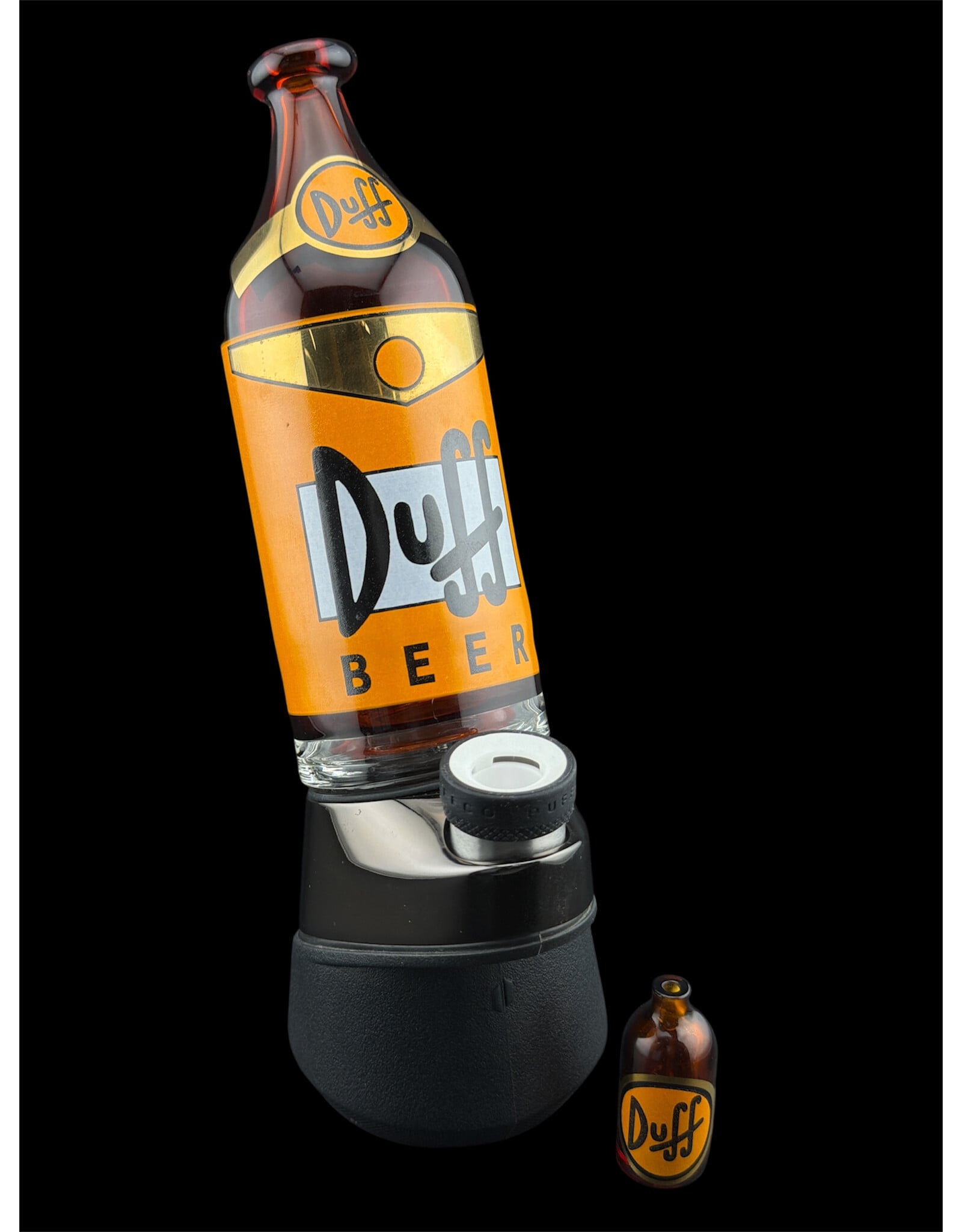 Nerv Glass Duff Beer Peak Attachment W/ Matching Cap  by Nerv Glass