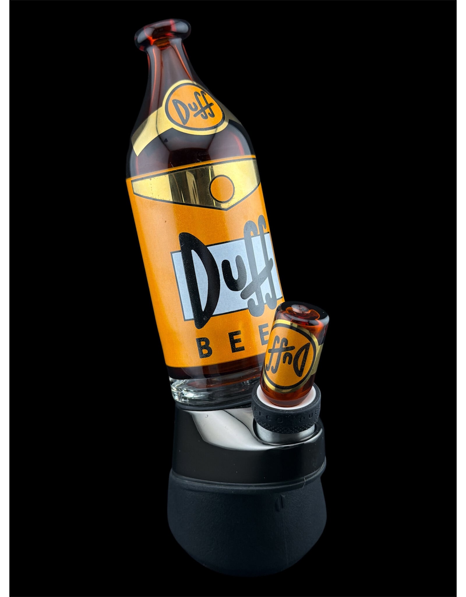 Nerv Glass Duff Beer Peak Attachment W/ Matching Cap  by Nerv Glass