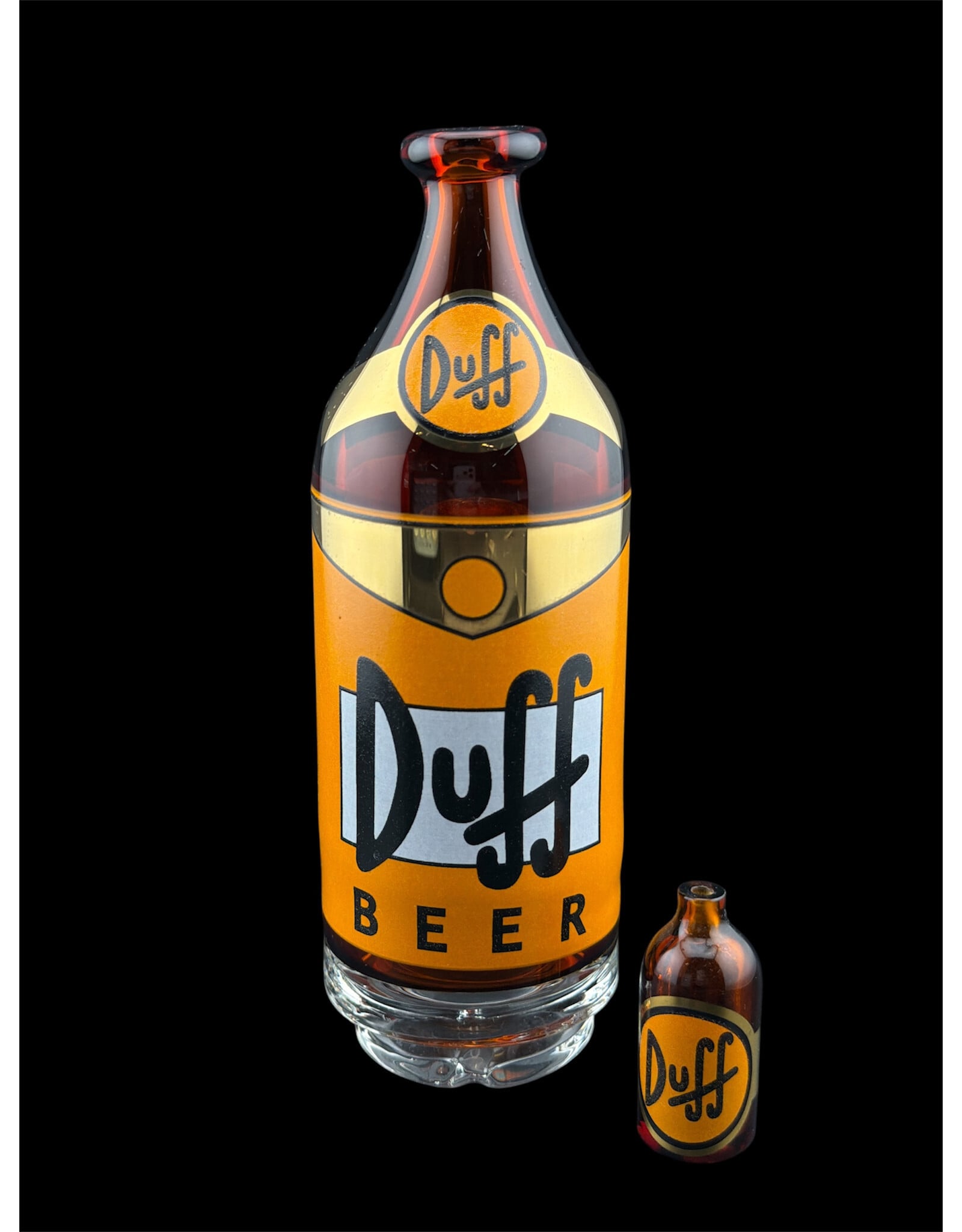 Nerv Glass Duff Beer Peak Attachment W/ Matching Cap  by Nerv Glass
