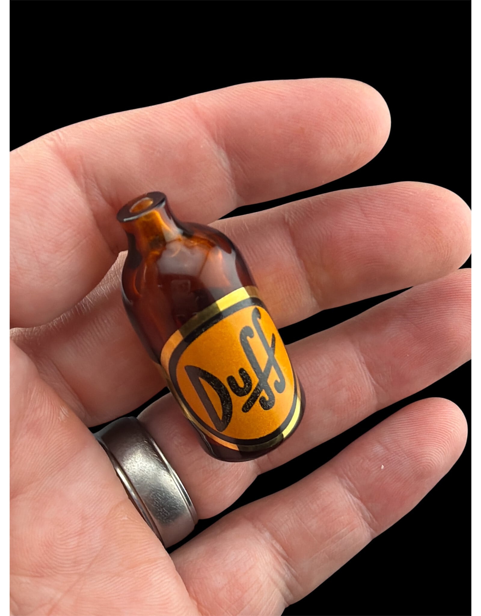 Nerv Glass Duff Beer Peak Attachment W/ Matching Cap  by Nerv Glass