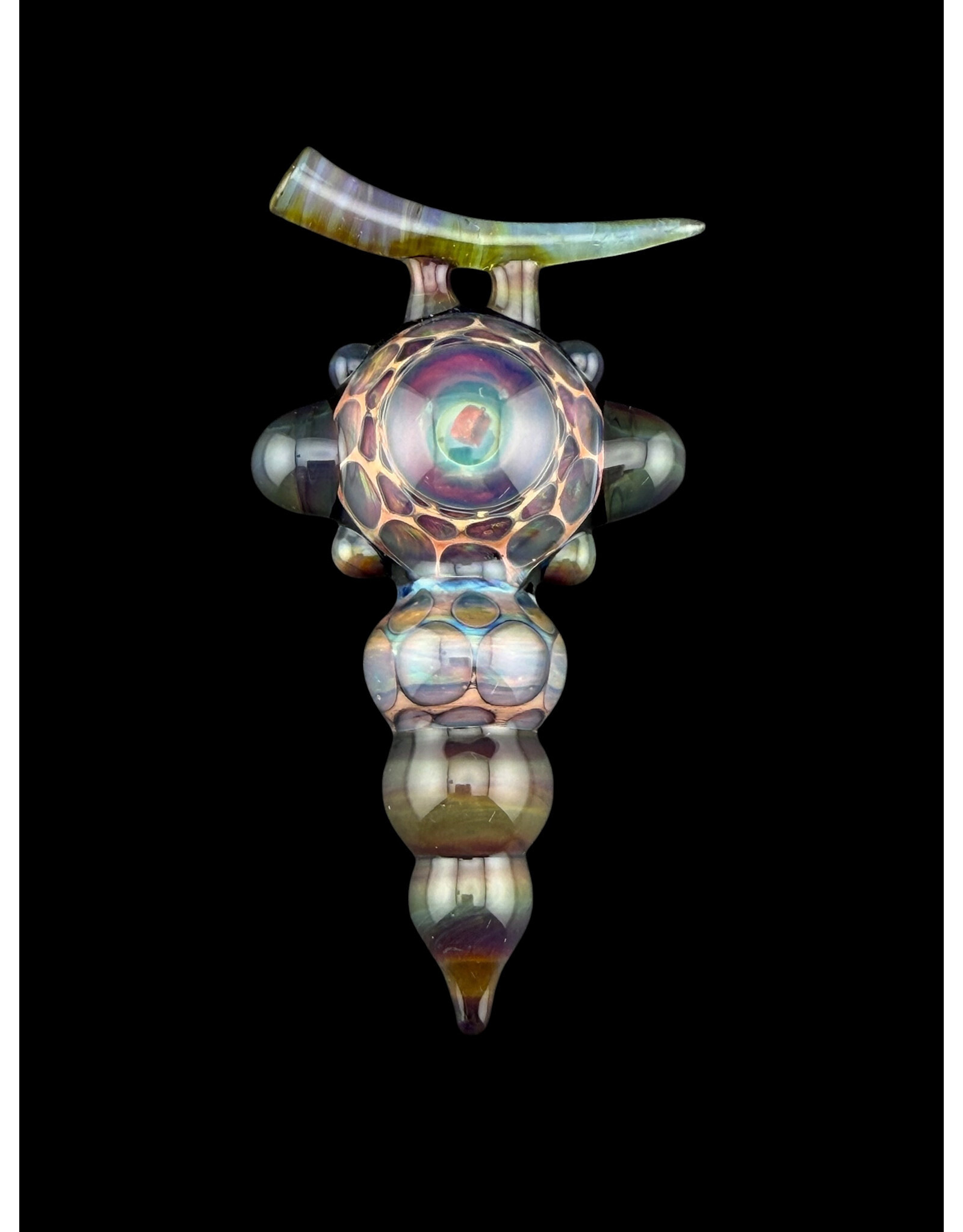 Christian Merwin Honeycomb With Opal Pendant
