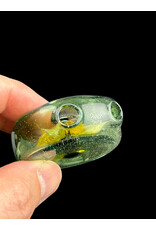 Sven Glass Clear Encased Flower Pendant Terps Pedals With Opal