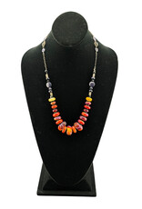 Christina Cody Amber Purple Beaded Necklace
