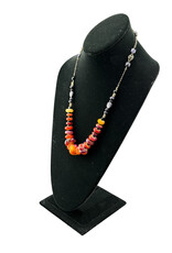 Christina Cody Amber Purple Beaded Necklace