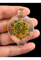 Eusheen Tear Drop Honeycomb Pendant