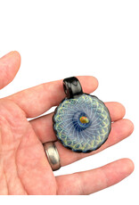 Sean Kengla Silver Fume Over Black Air Trap Pendant