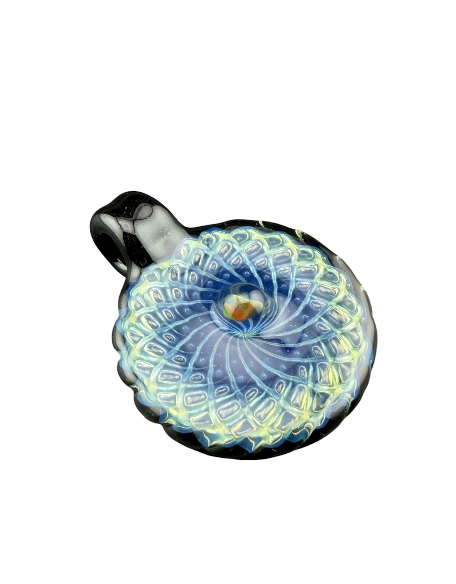 Sean Kengla Silver Fume Over Black Air Trap Pendant