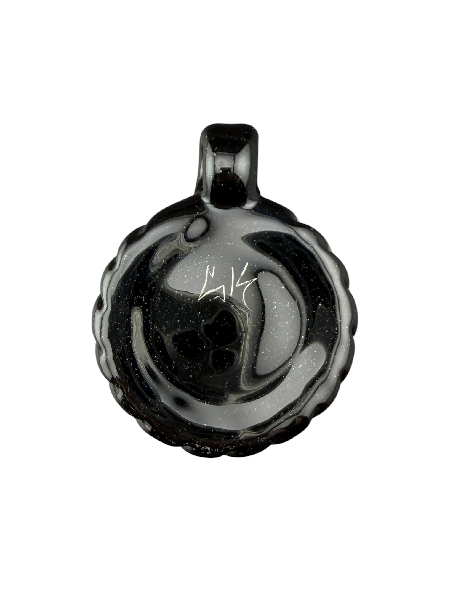 Sean Kengla Silver Fume Over Black Air Trap Pendant