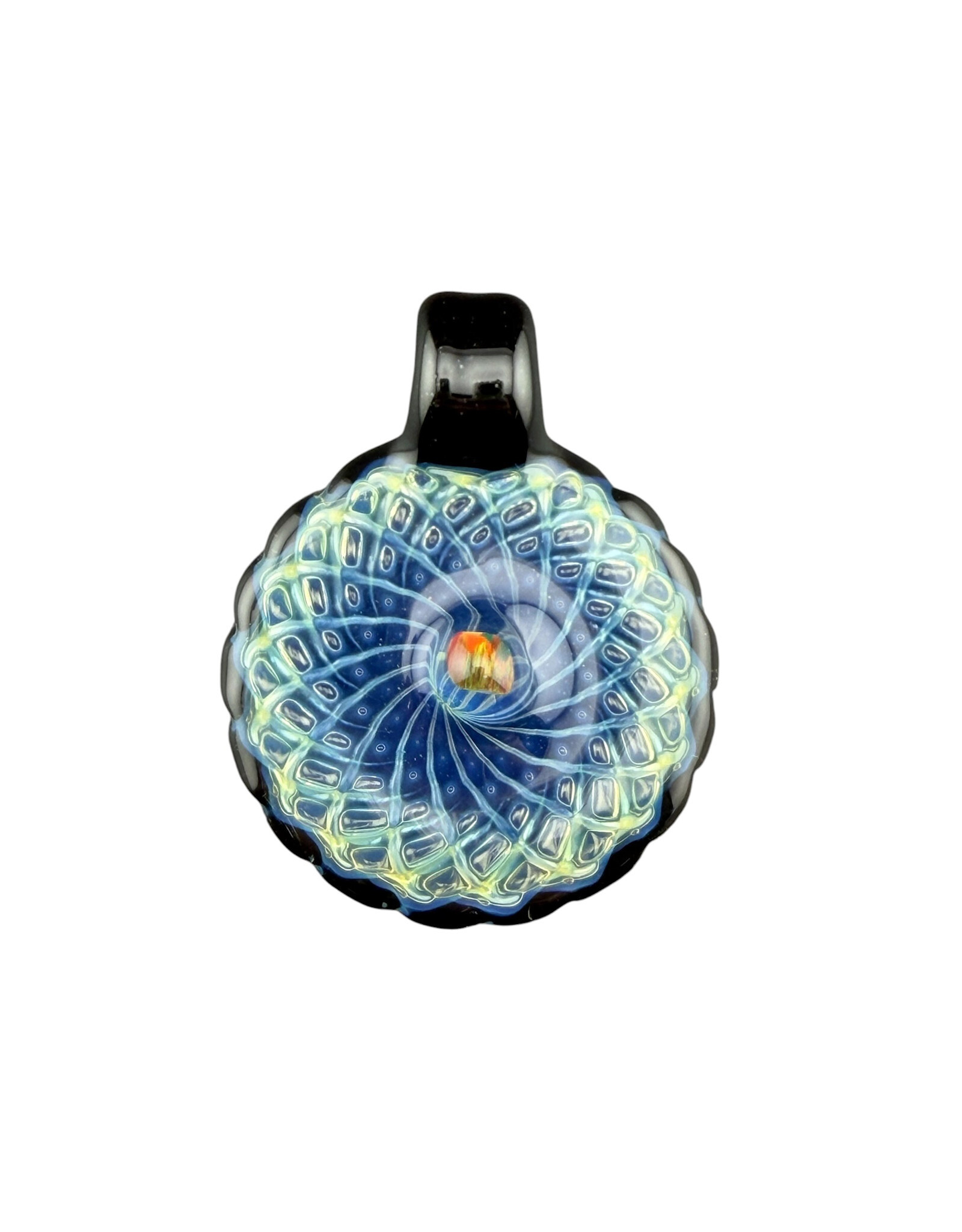 Sean Kengla Silver Fume Over Black Air Trap Pendant