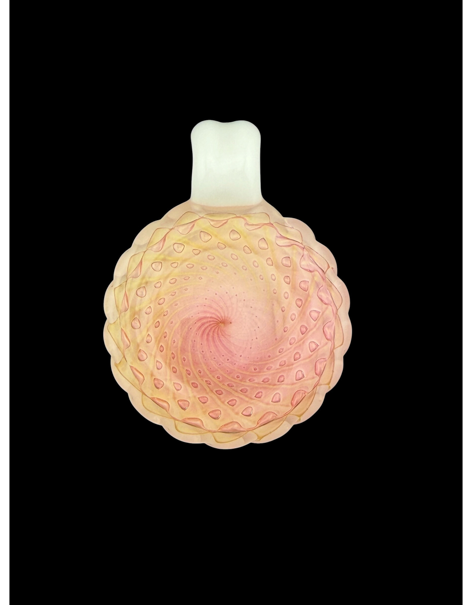 Sean Kengla Gold fume over white air trap pendant NO OPAL