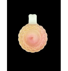Sean Kengla Gold fume over white air trap pendant NO OPAL