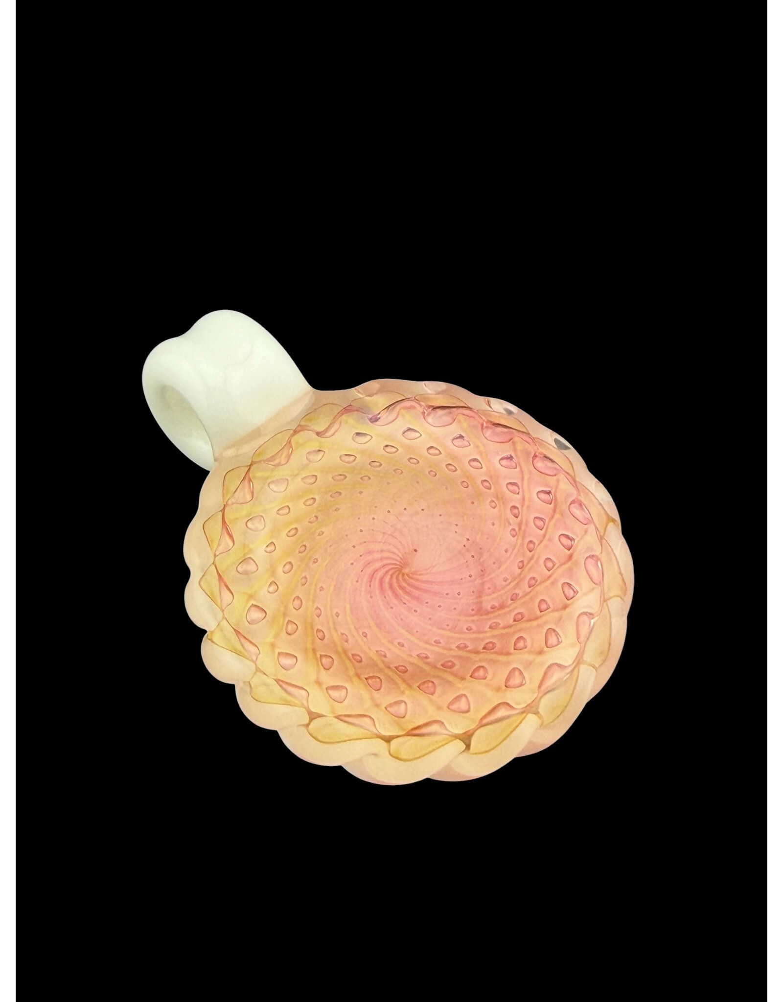 Sean Kengla Gold fume over white air trap pendant NO OPAL