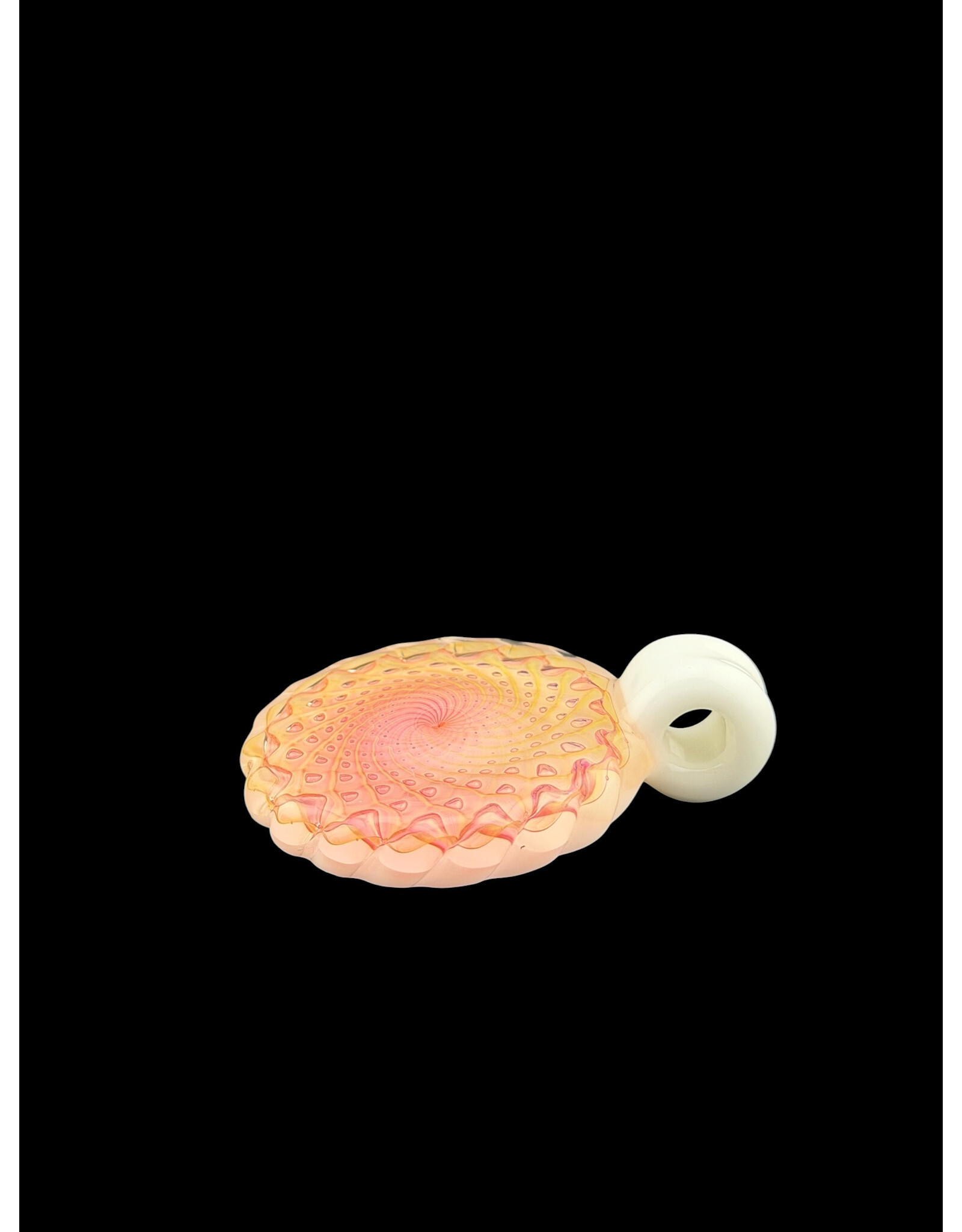 Sean Kengla Gold fume over white air trap pendant NO OPAL