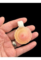 Sean Kengla Gold fume over white air trap pendant NO OPAL