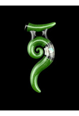 Natey Love Horn Pendant Green With Opal