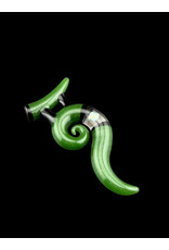 Natey Love Horn Pendant Green With Opal