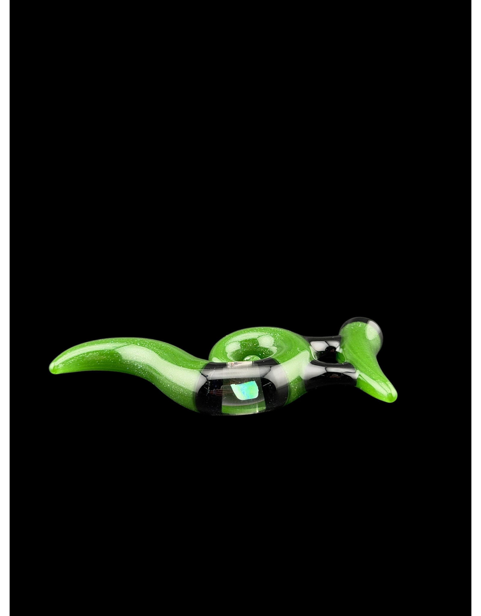 Natey Love Horn Pendant Green With Opal