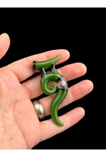 Natey Love Horn Pendant Green With Opal