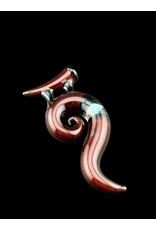 Natey Love Horn Pendant Red With Opal