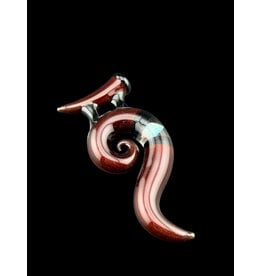 Natey Love Horn Pendant Red With Opal