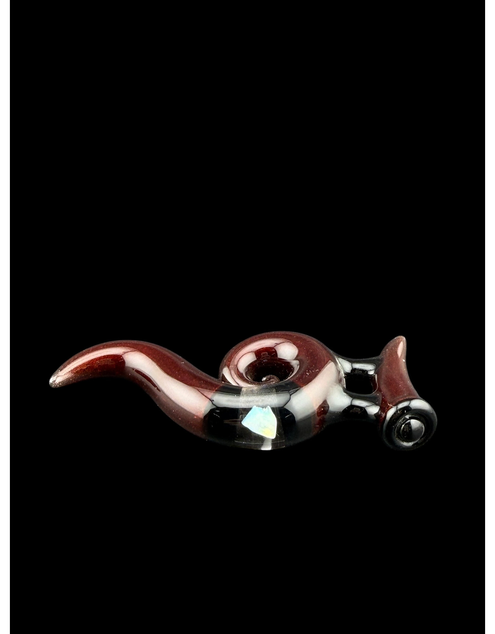 Natey Love Horn Pendant Red With Opal