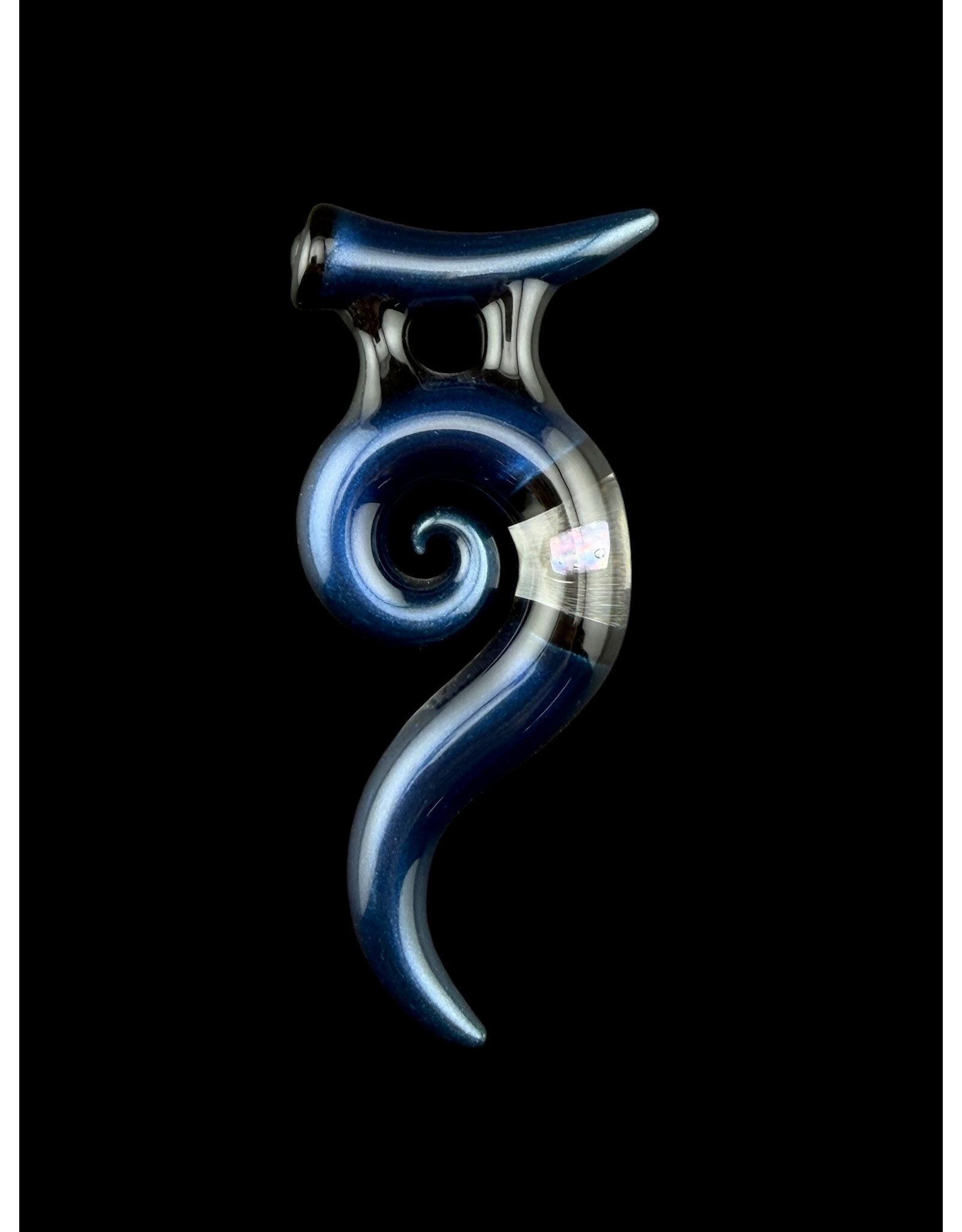 Natey Love Horn Pendant Blue With Opal