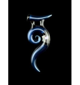 Natey Love Horn Pendant Blue With Opal