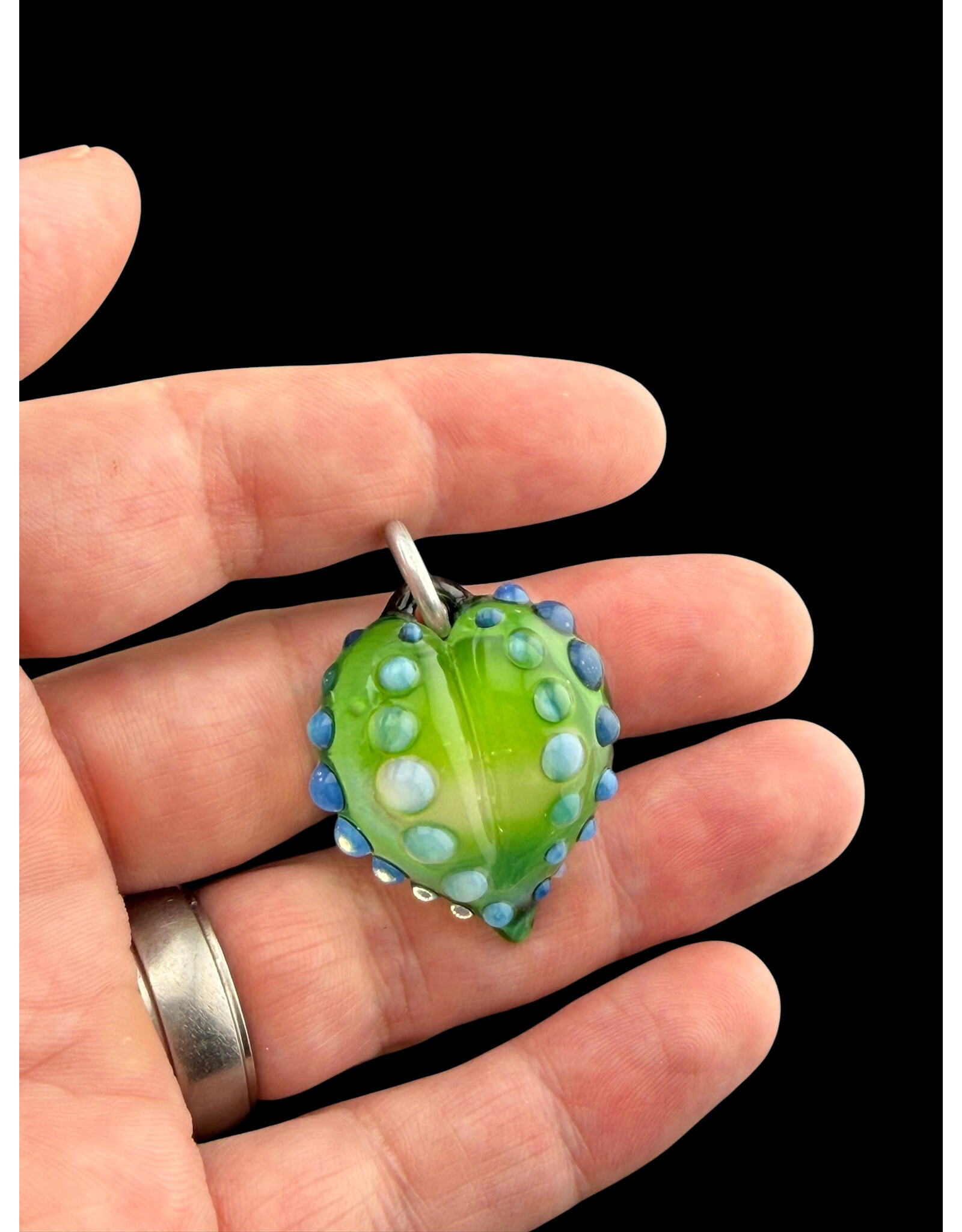 Heart Pendant w/ bumps Brent Graber