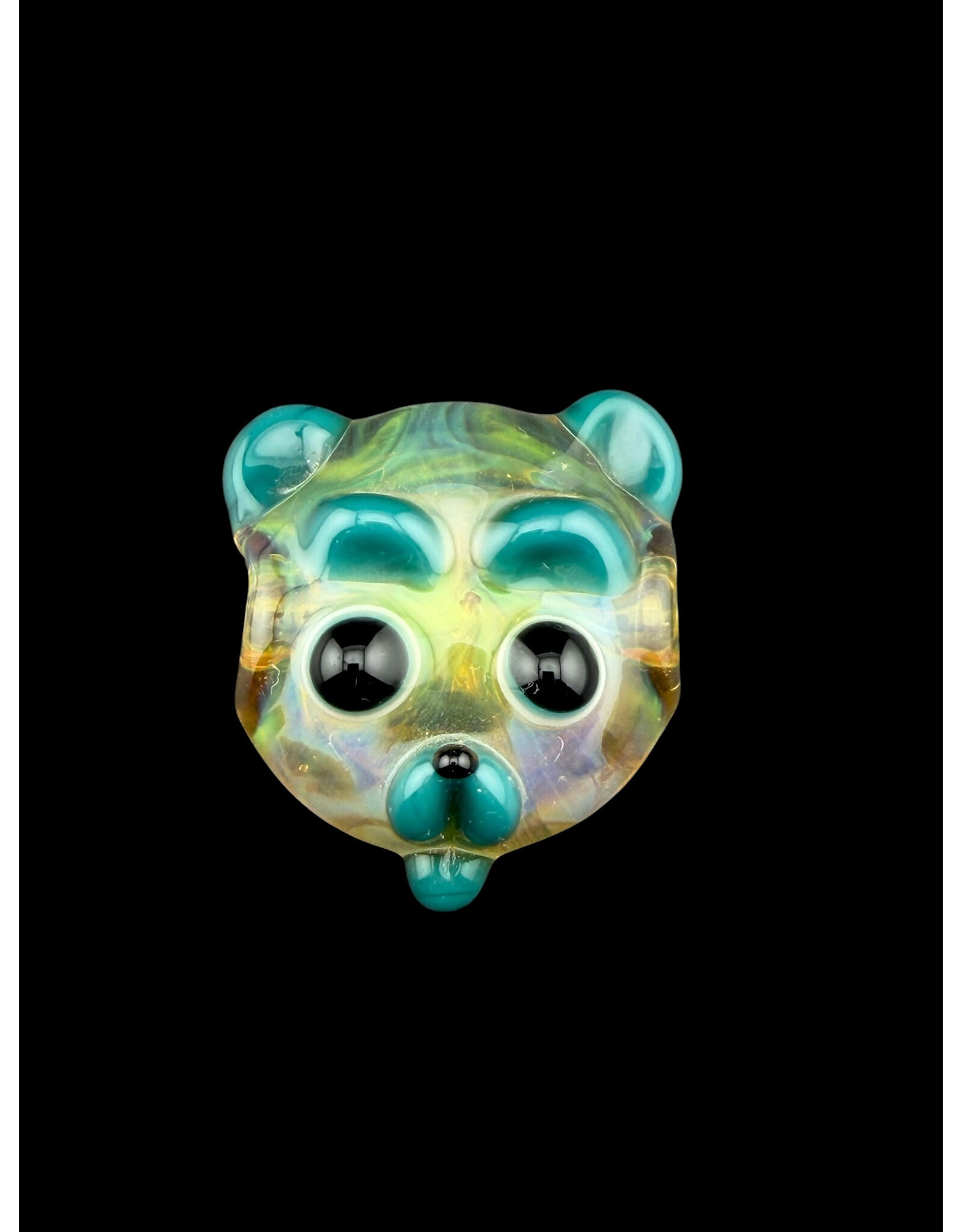 Teddy Bear Pendant Teal Accents Shurlok Holm