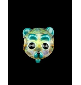 Teddy Bear Pendant Teal Accents Shurlok Holm