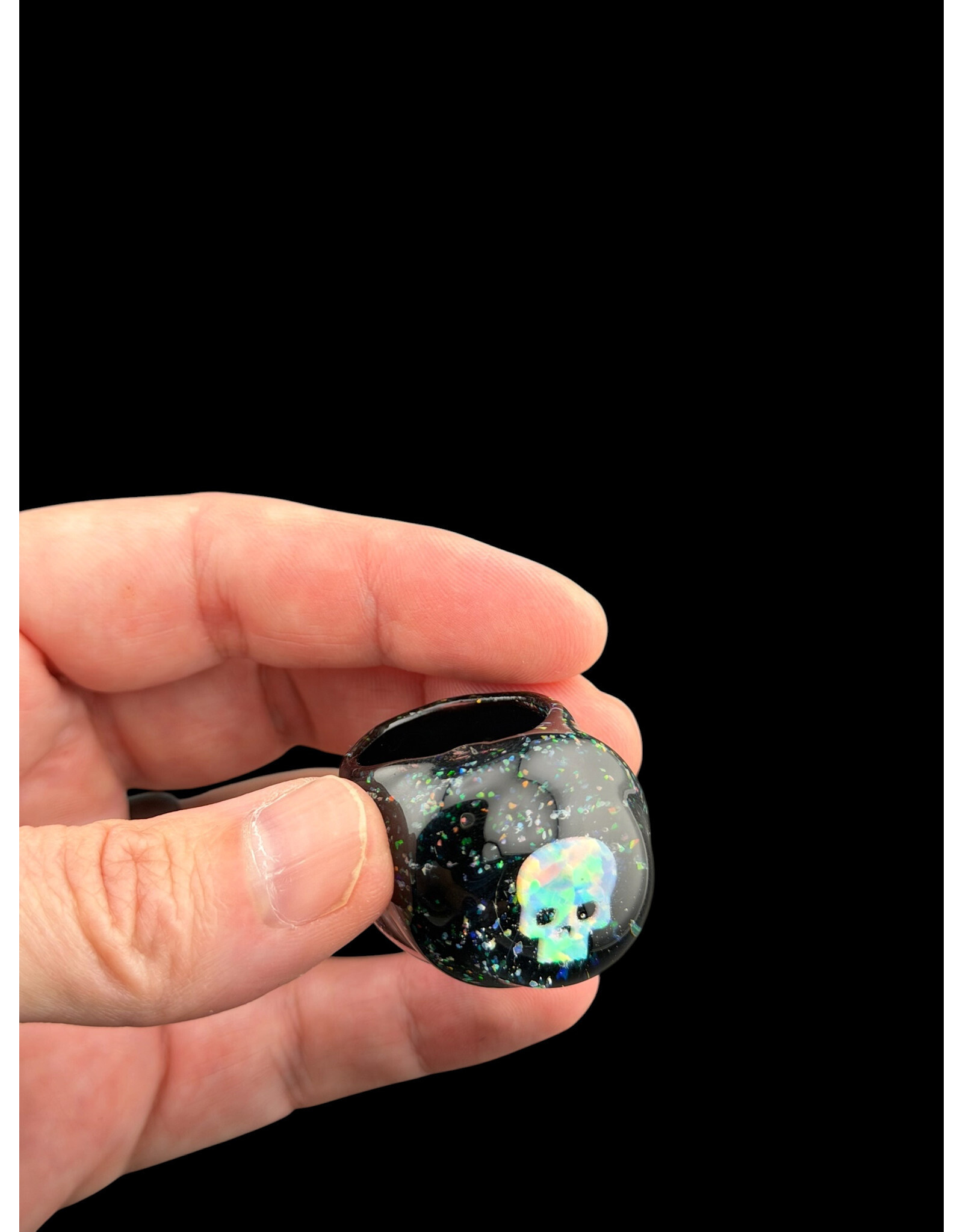 Marni crushed opal w skull opal ring