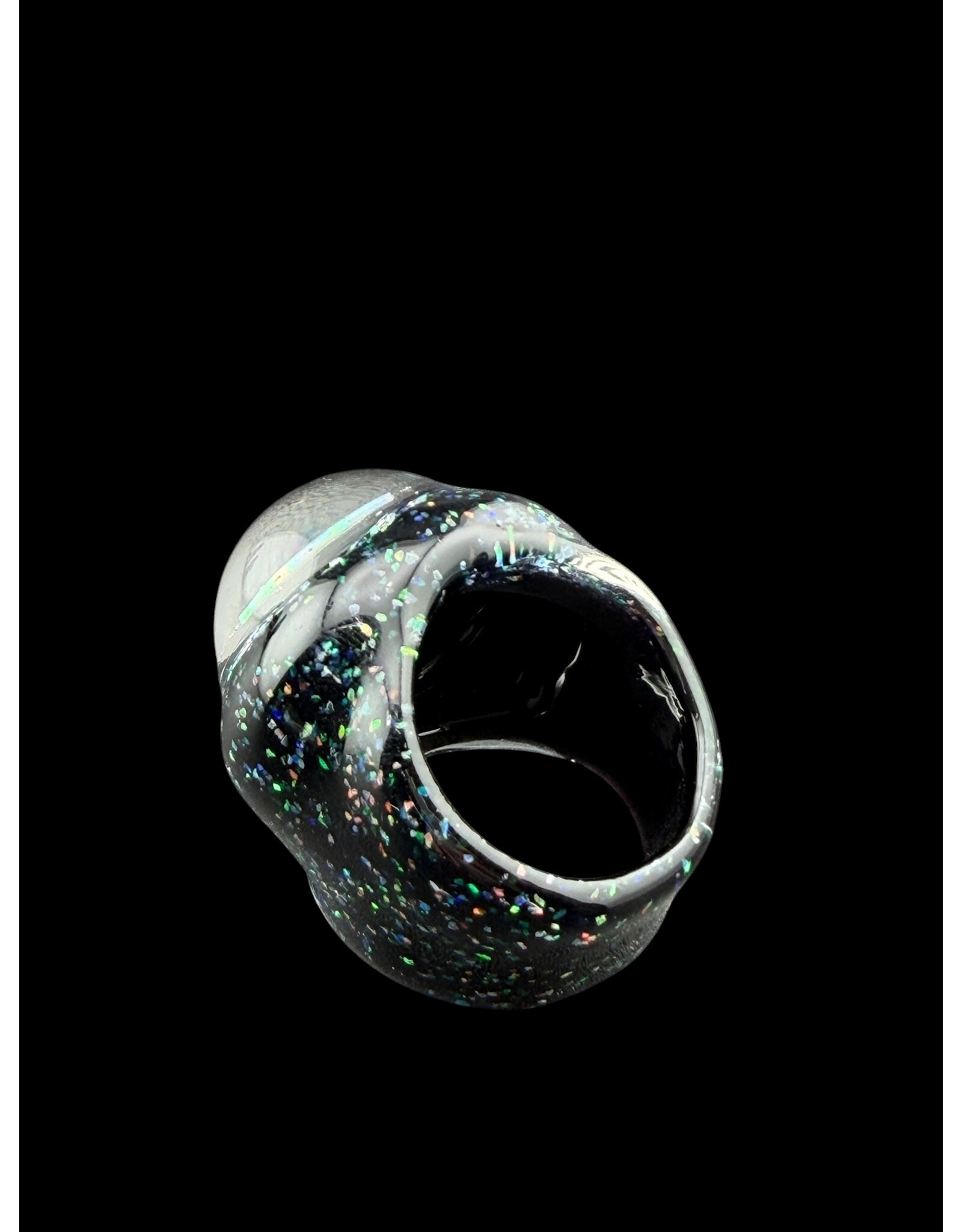 Marni crushed opal w skull opal ring