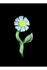 Bandhu Dunham Bandhu Dunham Flower With Stem, Leaf & Green Pendant