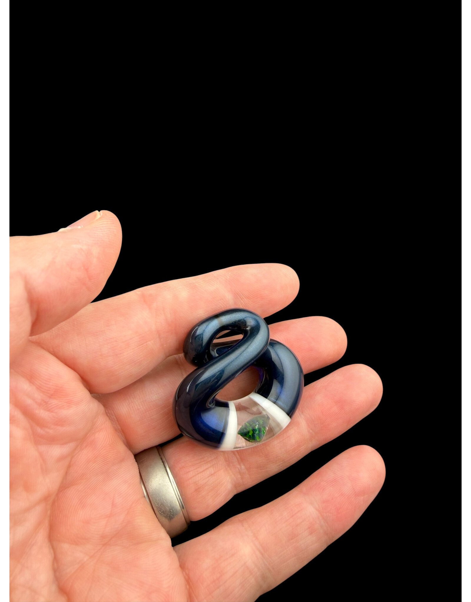 Natey Love Blue & White W/Opal Infiniti Pendant