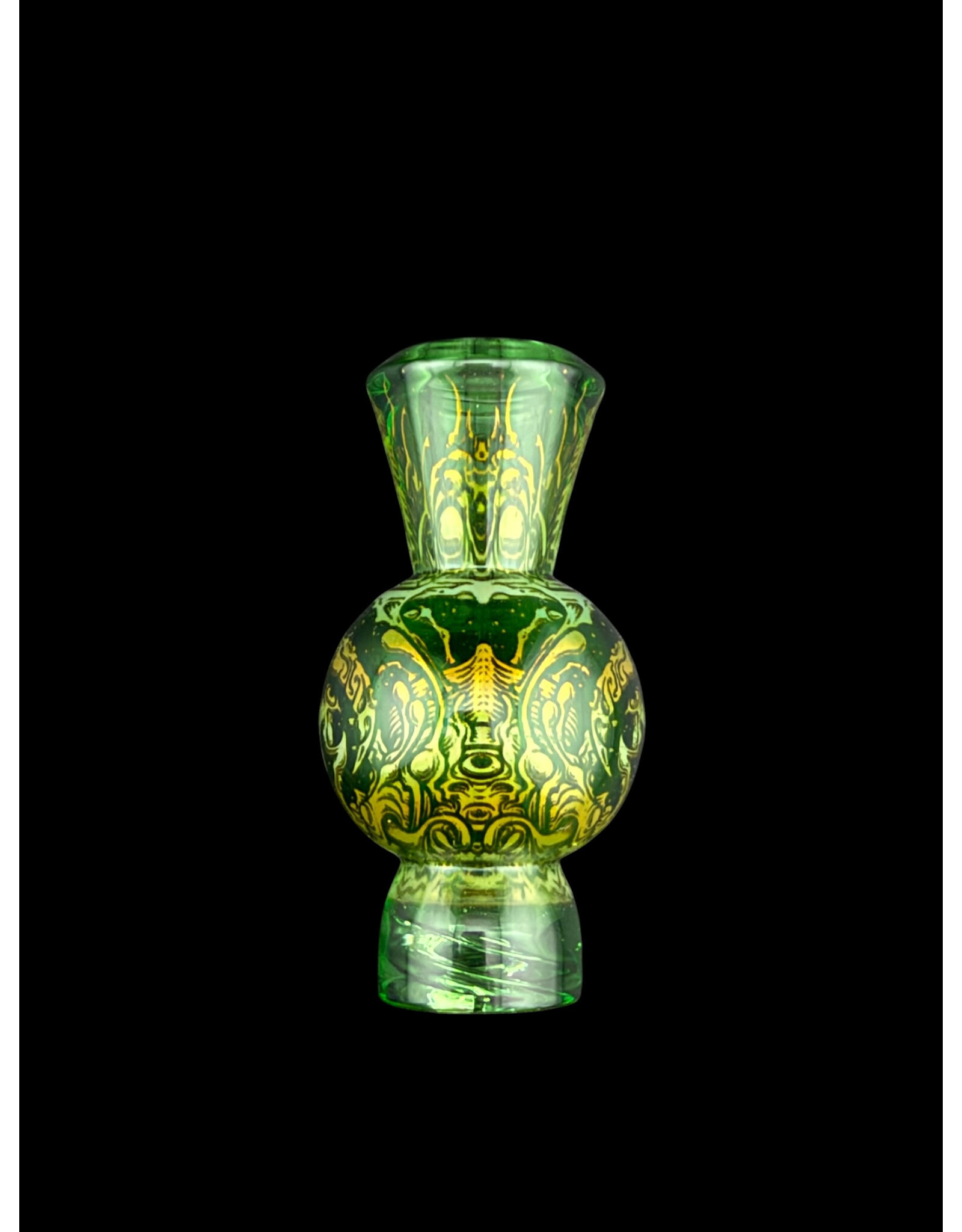 mothership glass Mothership Green Starbrood Spinner Bubble Cap