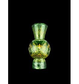 mothership glass Mothership Green Starbrood Spinner Bubble Cap