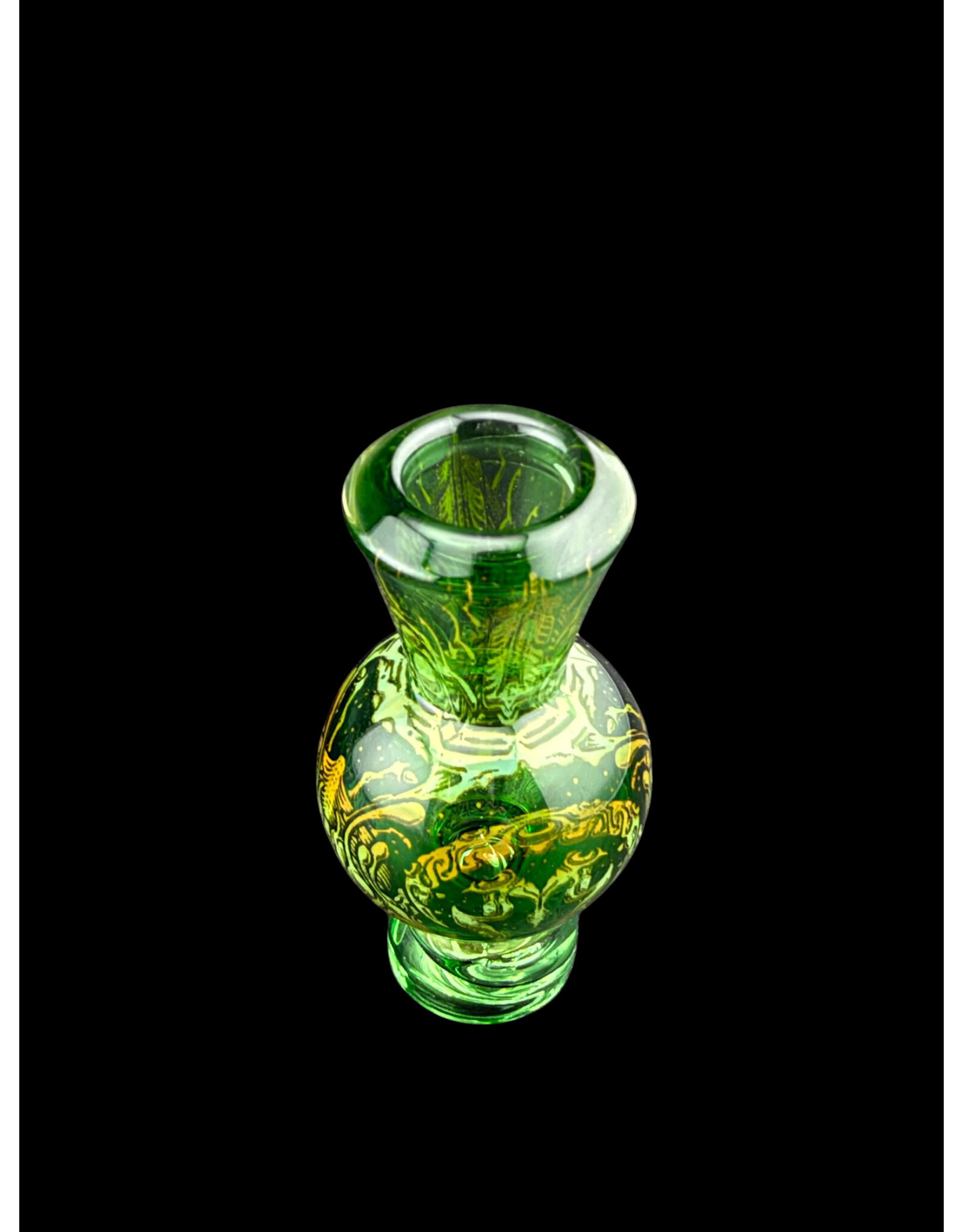 mothership glass Mothership Green Starbrood Spinner Bubble Cap