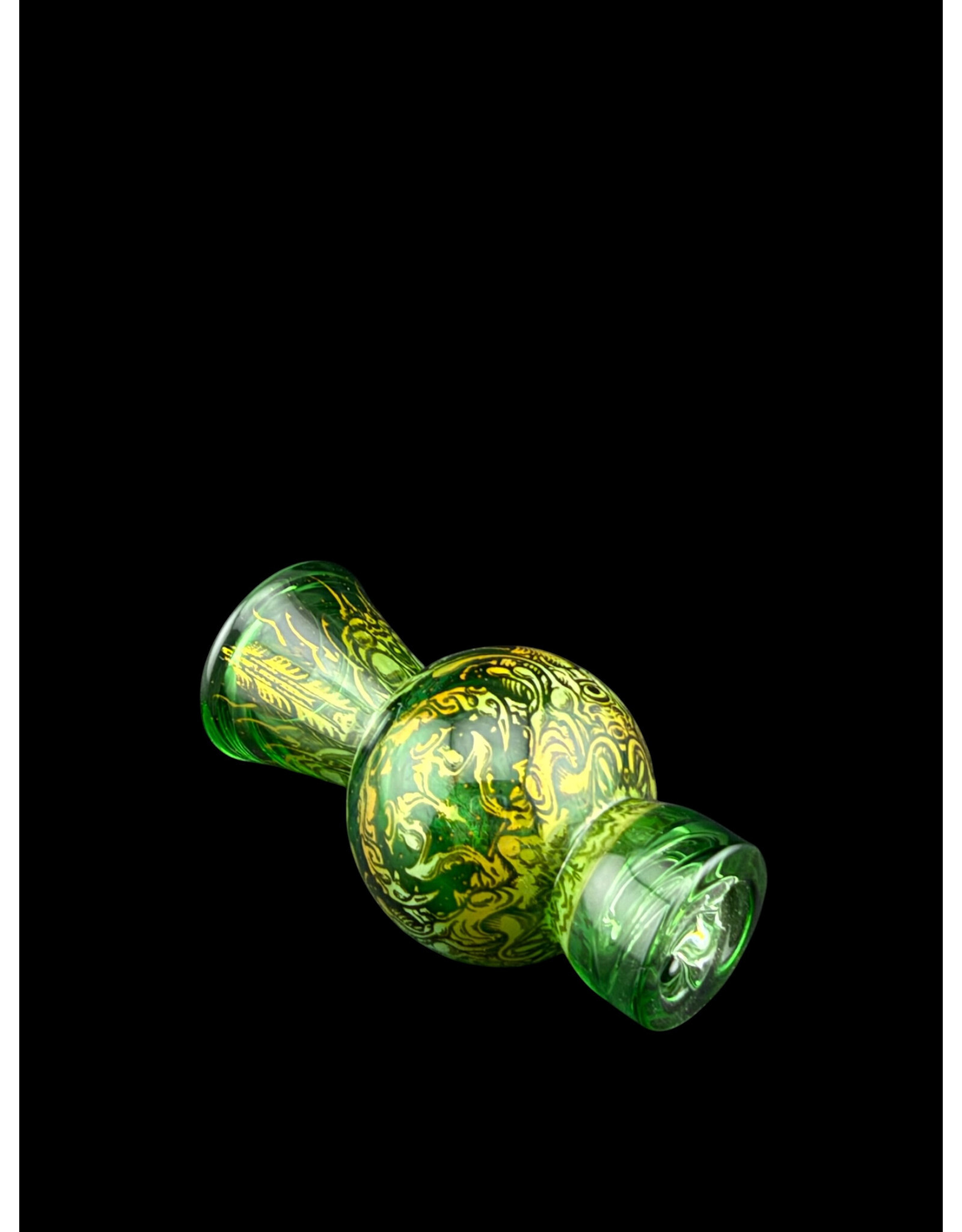 mothership glass Mothership Green Starbrood Spinner Bubble Cap