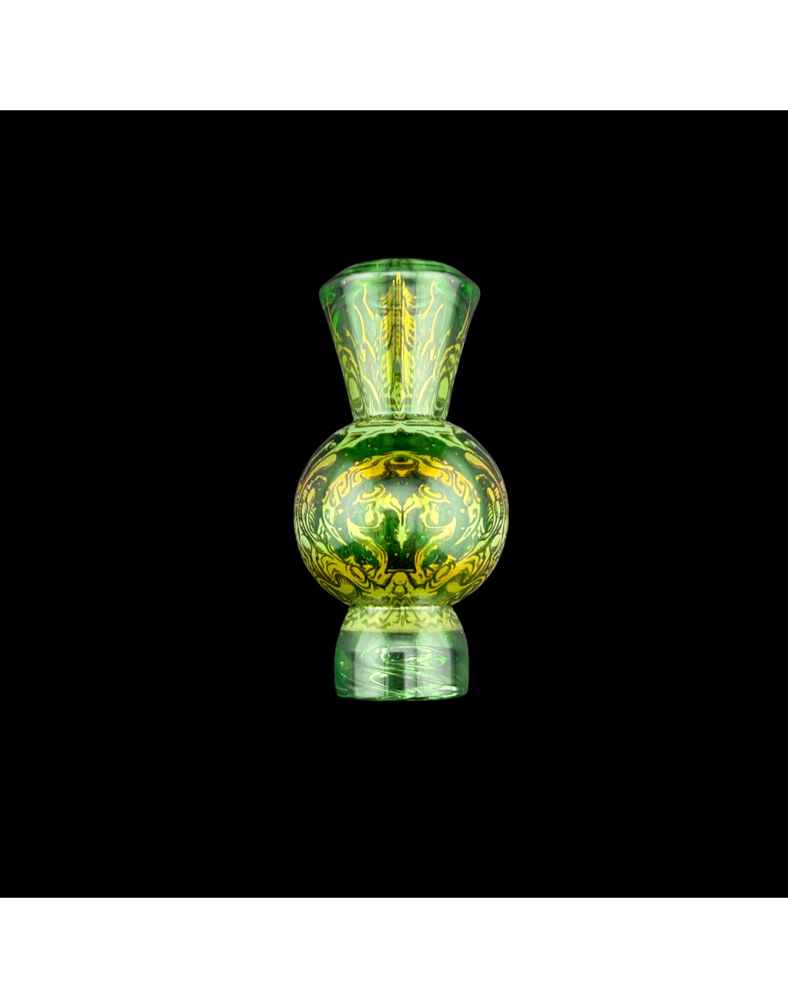 mothership glass Mothership Green Starbrood Spinner Bubble Cap