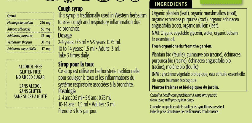 Clef Des Champs Clef Des Champs, Junior, Plantain Syrup, Kids (Cough ...